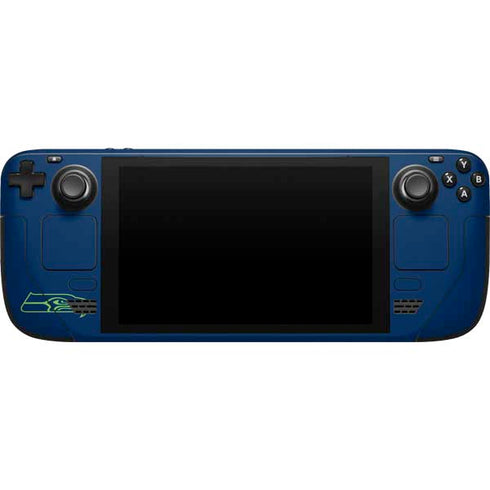 NFL Seattle Seahawks Blue Performance Series Steam Deck Handheld Gaming Computer Skin